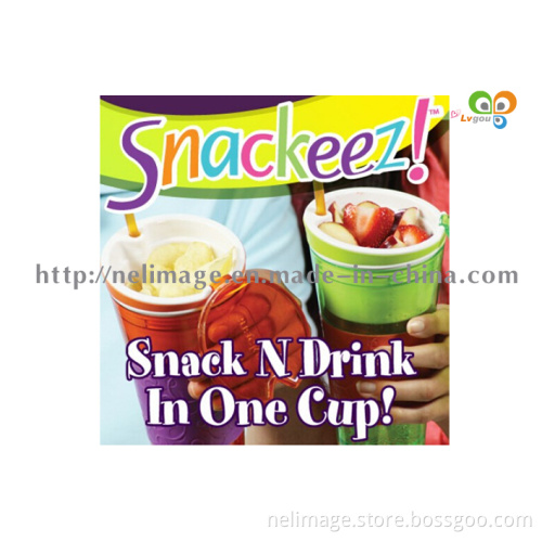 High Quality Snackeez 2-in-1 Snack & Drink Cups